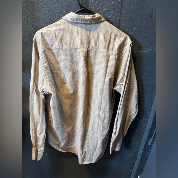 Boston Traders Beige Checkered Men's Button Up Shirt - Picture 4 of 4